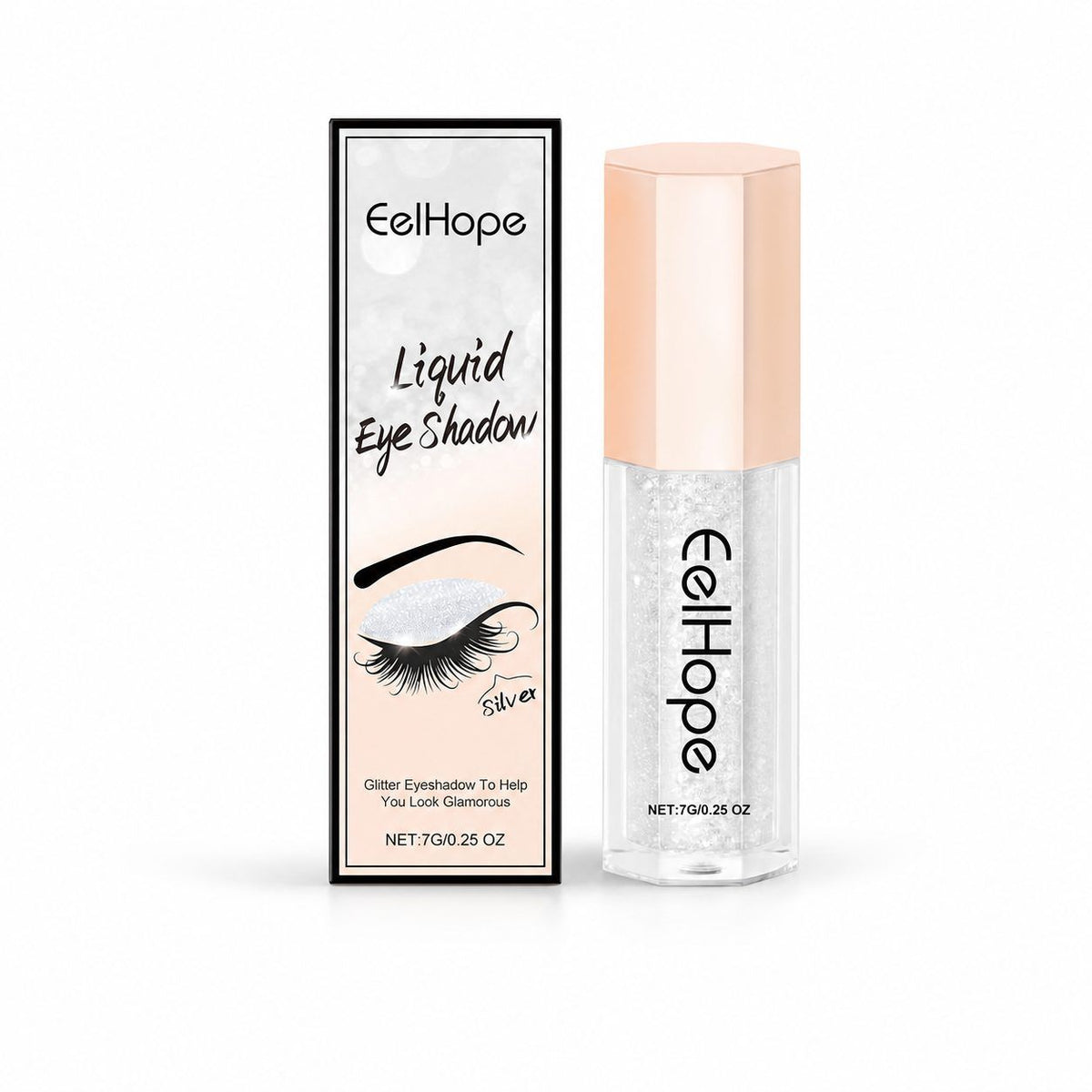 EELHOPE Shimmer Liquid Eyeshadow, Silver White, 7 g